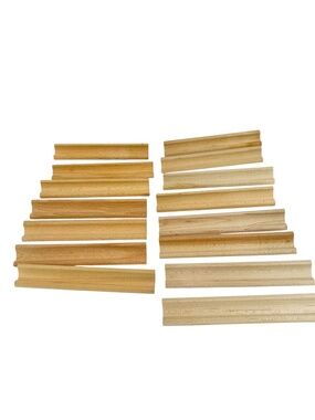Scrabble Game Wood Racks Lot of 15 Wooden Letter Tile Holders Trays Crafts